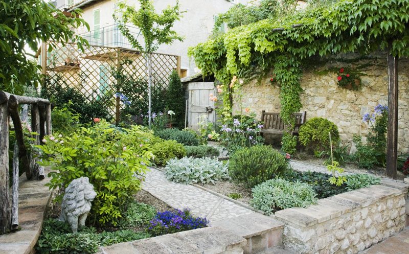 Spoleto, Italy,Backyard Garden