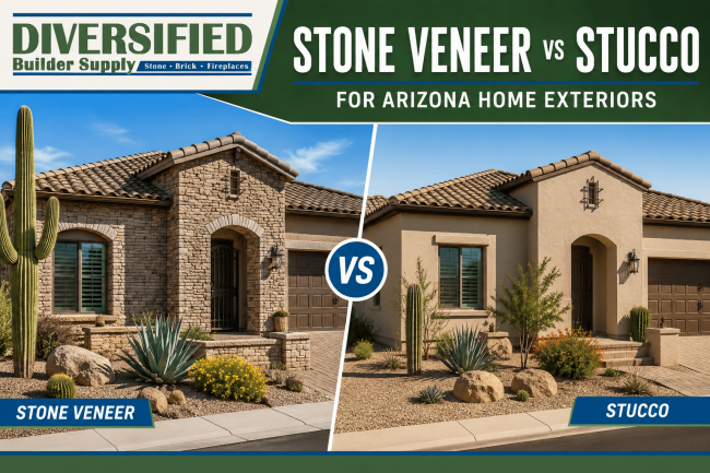 Stone Veneer vs Stucco for Arizona Home Exteriors