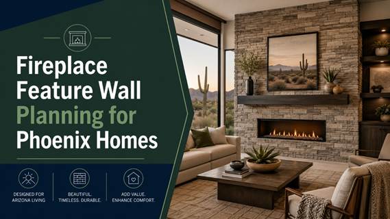 What to Plan Before Building a Fireplace Feature Wall in Phoenix
